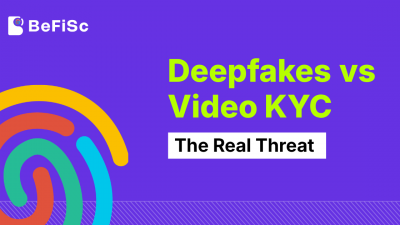 Deepfake video KYC fraud detection process illustration