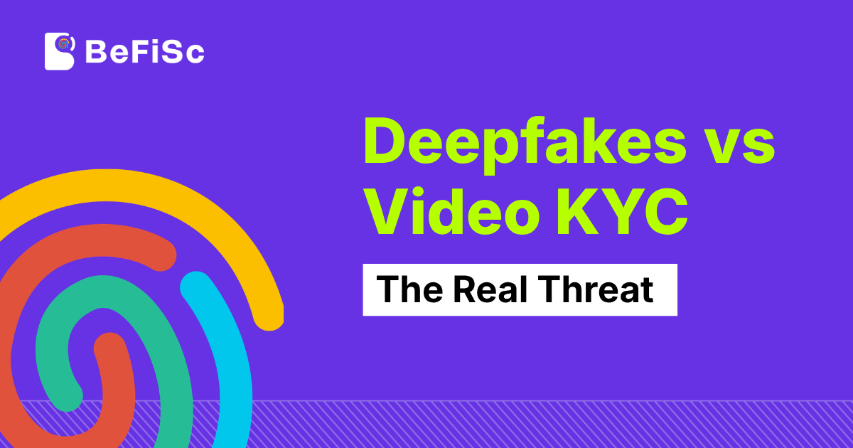 Deepfake video KYC fraud detection process illustration