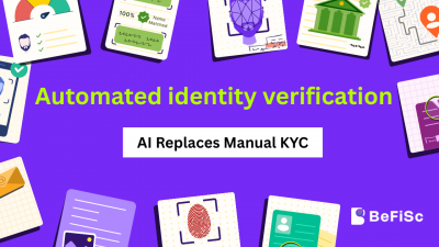 Automated identity verification AI workflow replacing manual KYC steps.