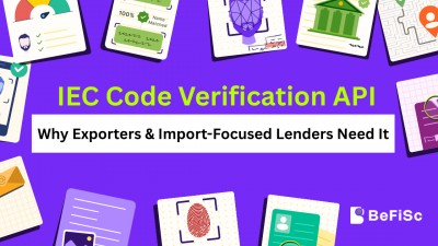 IEC verification API for import export code validation in trade finance lending