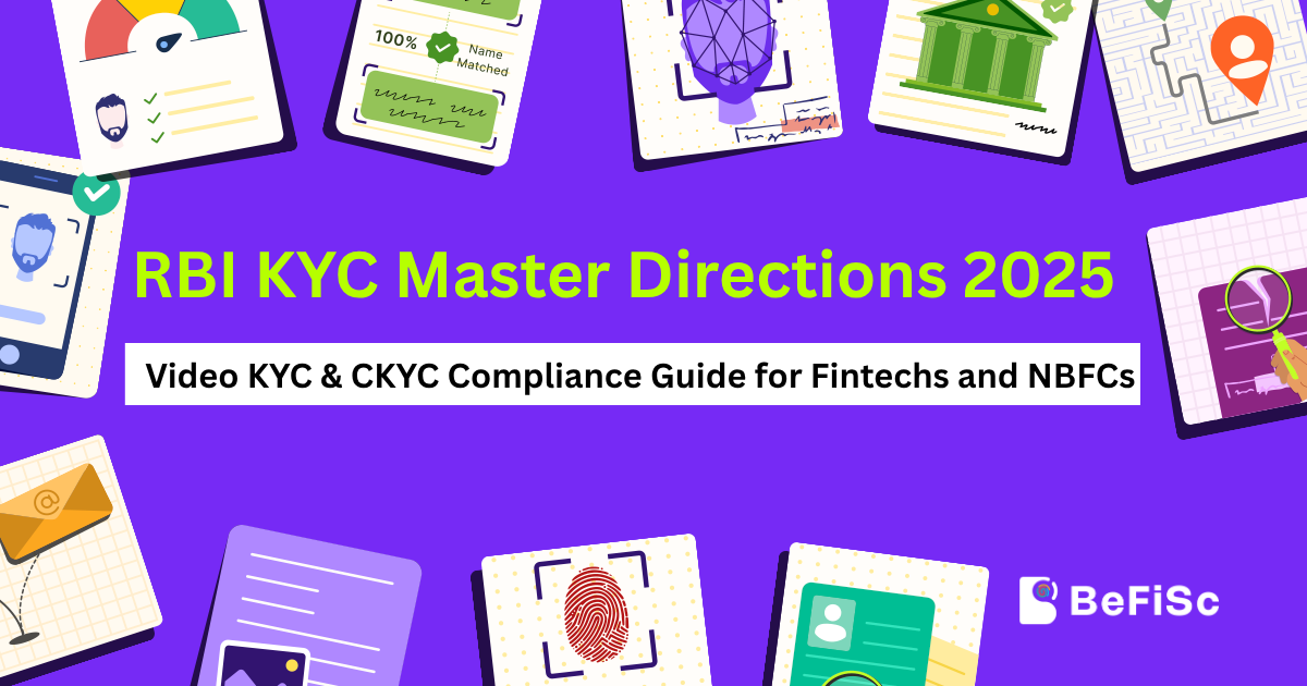 RBI KYC Master Directions 2025 guide explaining Video KYC and CKYC compliance requirements for fintech companies, NBFCs, and regulated financial institutions in India.